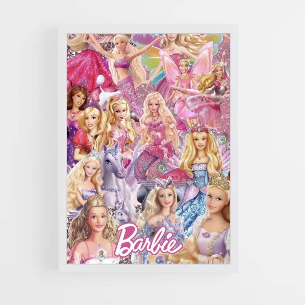 Póster Barbie Collage