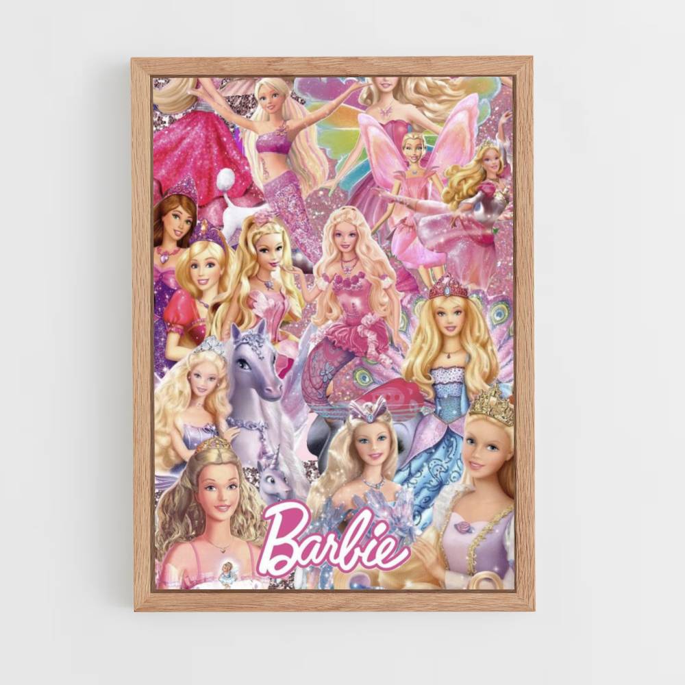 Póster Barbie Collage