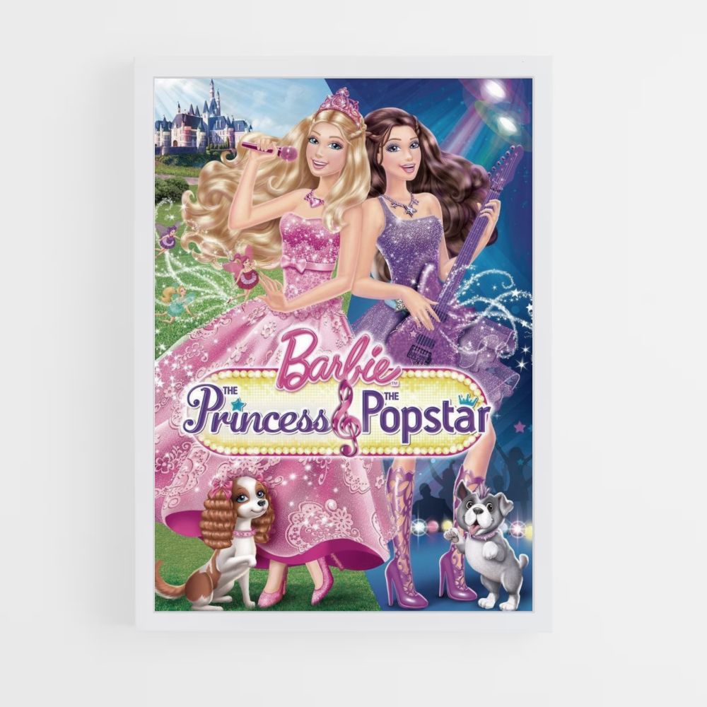 Póster Barbie estrella del pop