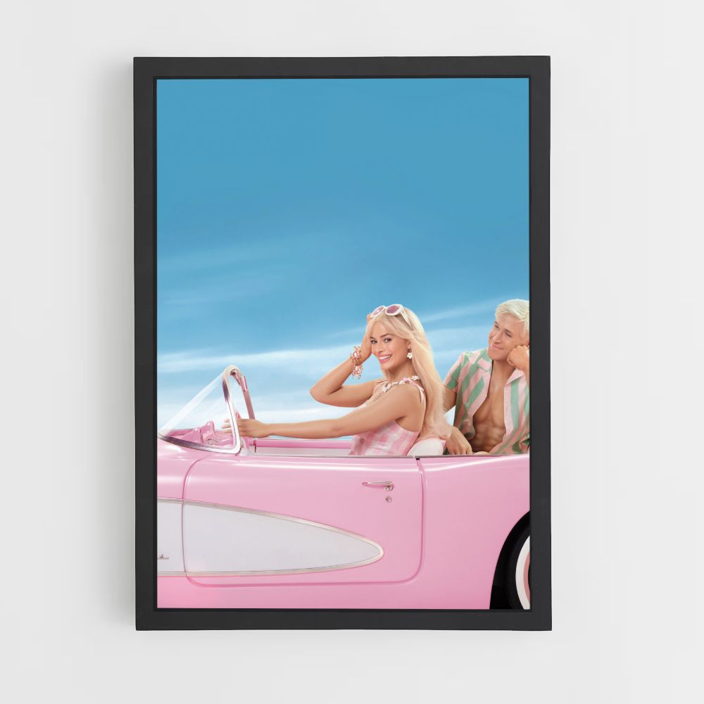 Póster Coche Barbie