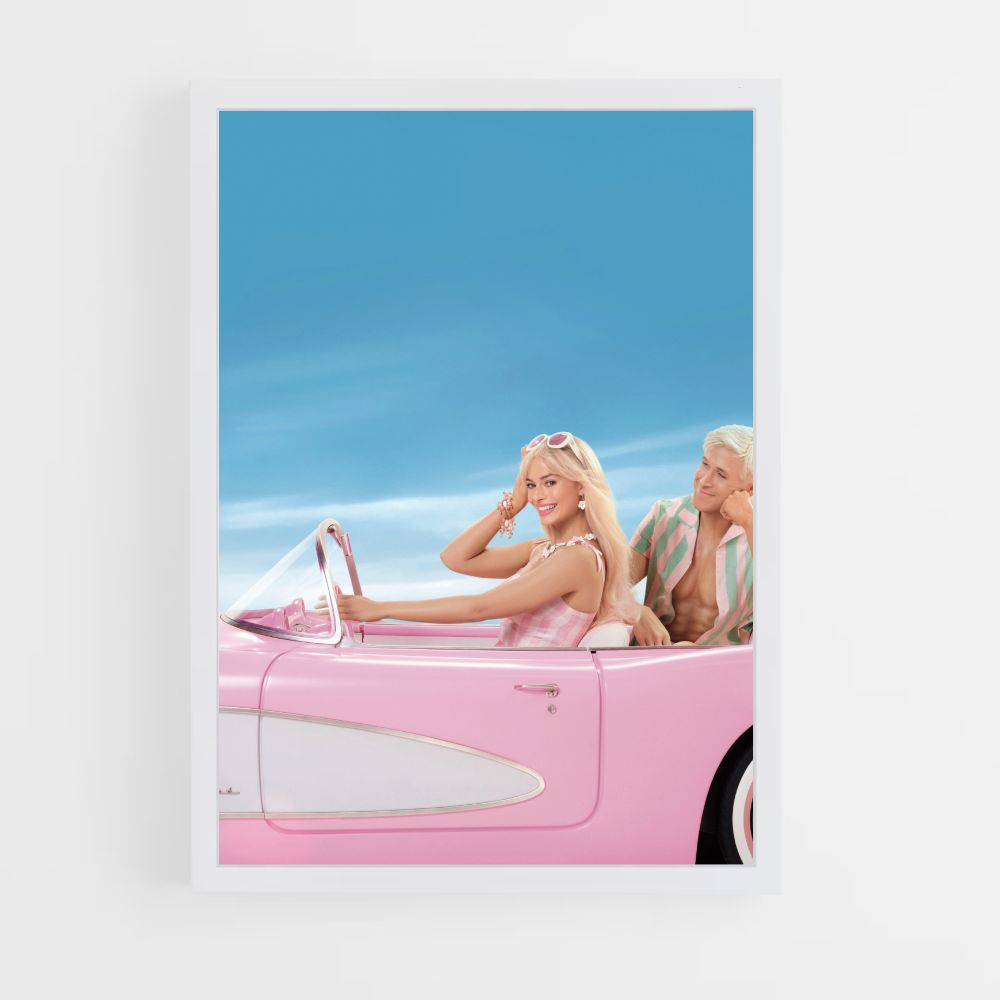 Póster Coche Barbie