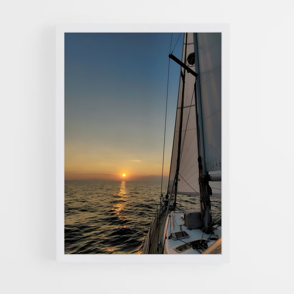 bateaux-7 cadre Blanc