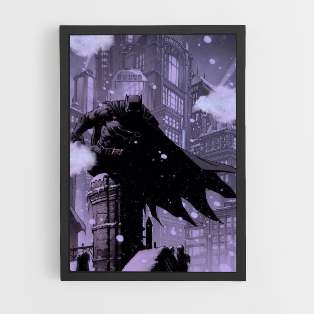 Póster Batman Nieve