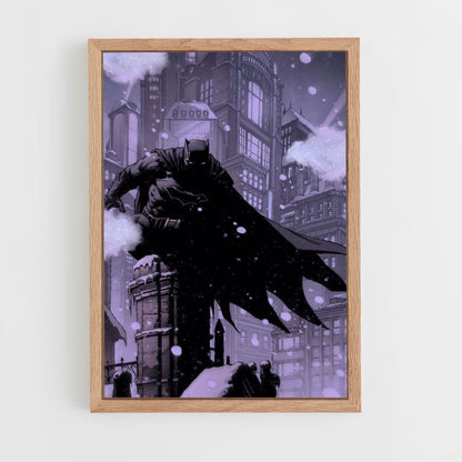 Póster Batman Nieve