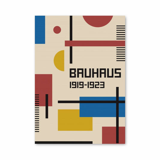 Póster El tiempo de la Bauhaus