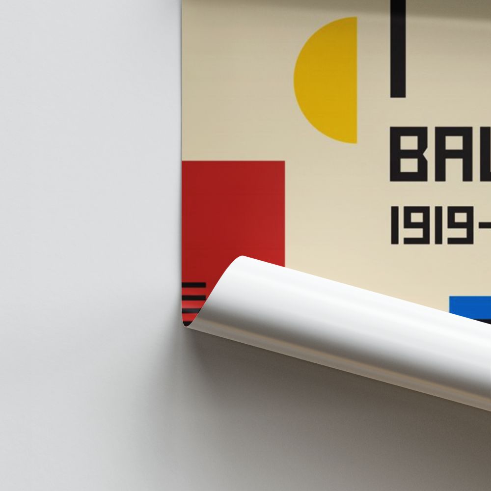 Póster El tiempo de la Bauhaus