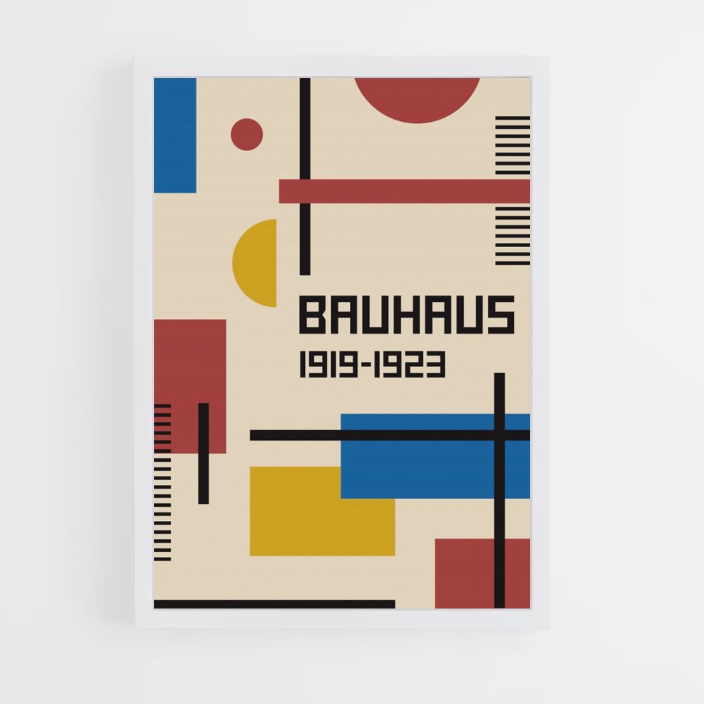 Póster El tiempo de la Bauhaus