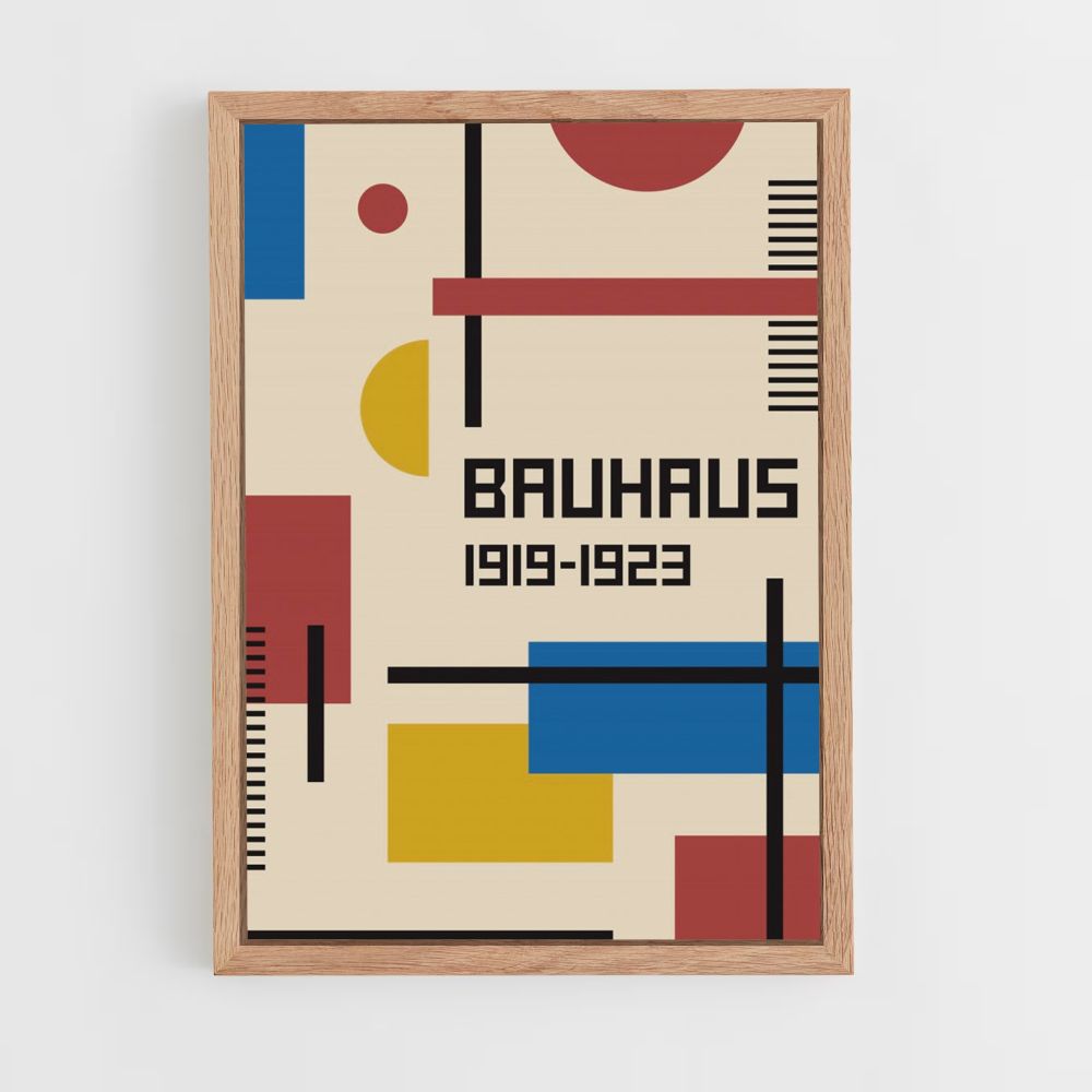 Póster El tiempo de la Bauhaus