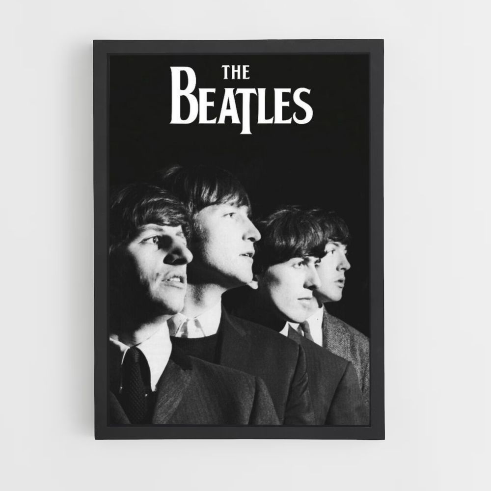 Cartel Los Beatles Retro