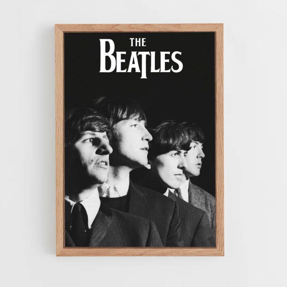 Cartel Los Beatles Retro