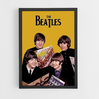 Póster Los Beatles Amarillo