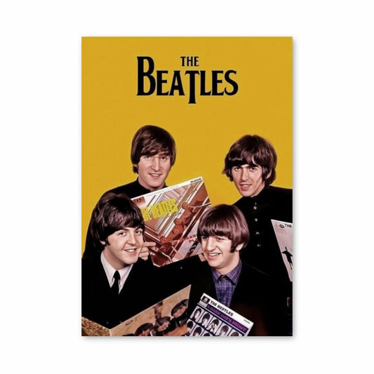 Póster Los Beatles Amarillo