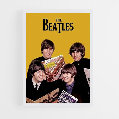 Póster Los Beatles Amarillo