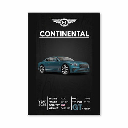 Poster Bentley Continental