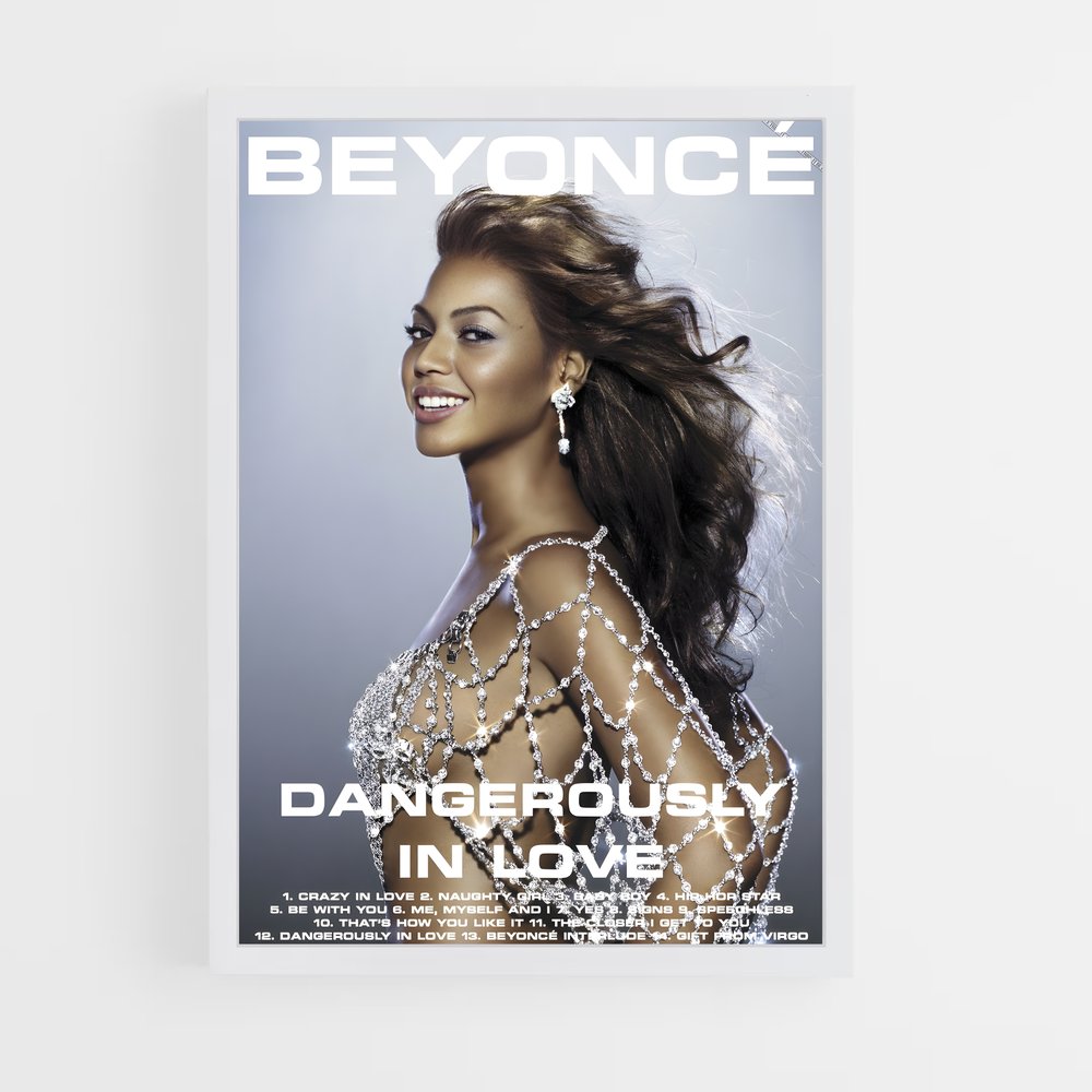 beyonce-2 cadre Blanc