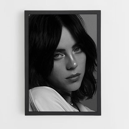 Póster Billie Eilish Blanco y Negro