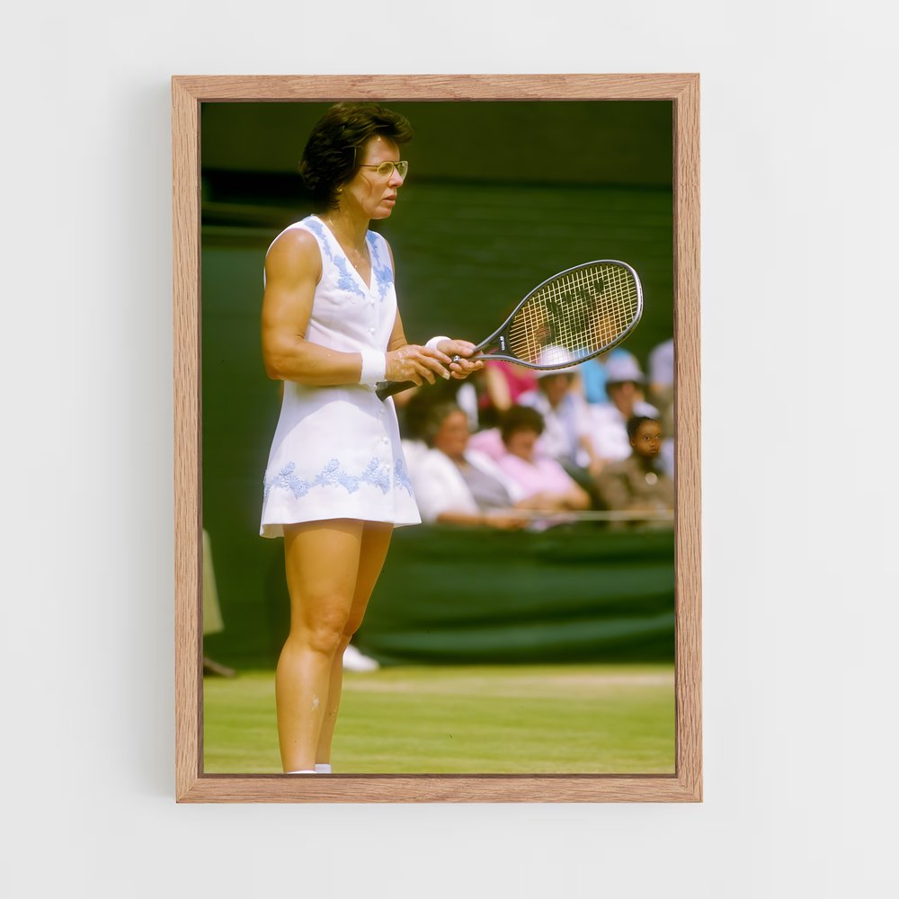 billie-jean-king-1 cadre Bois clair