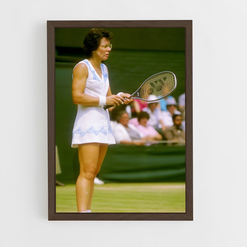 billie-jean-king-1 cadre Bois foncé