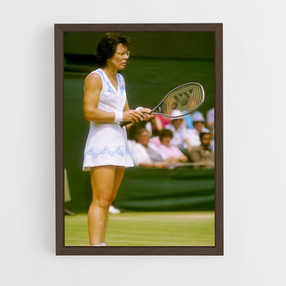billie-jean-king-1 cadre Bois foncé