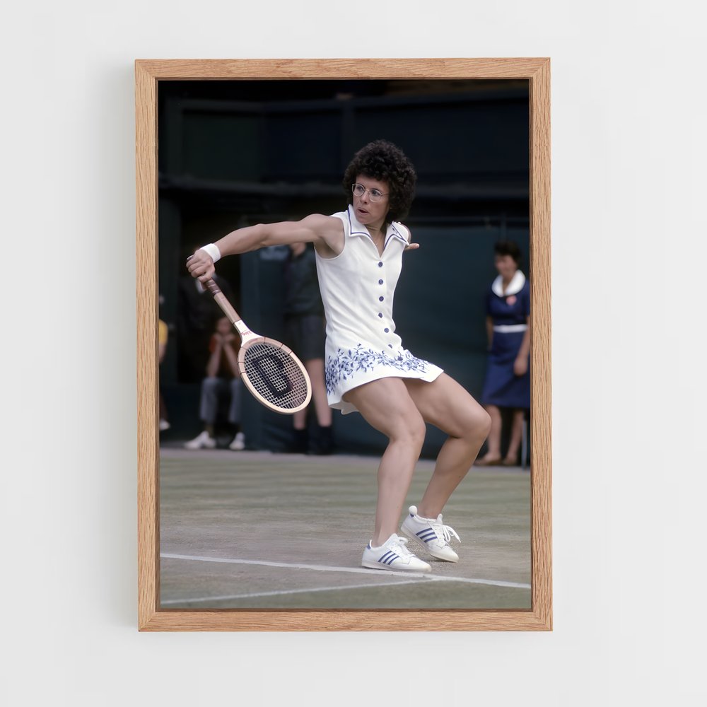 billie-jean-king-3 cadre Bois clair