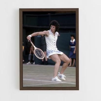 billie-jean-king-3 cadre Bois foncé