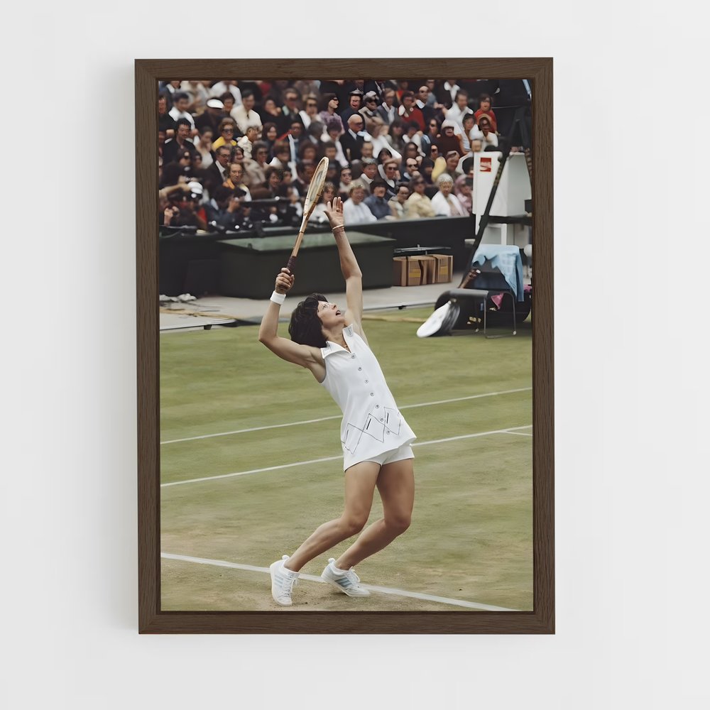 billie-jean-king-6 cadre Bois foncé