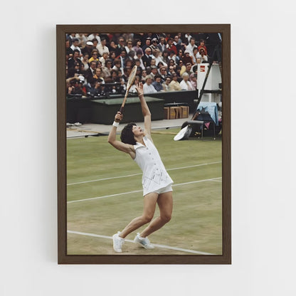 billie-jean-king-6 cadre Bois foncé