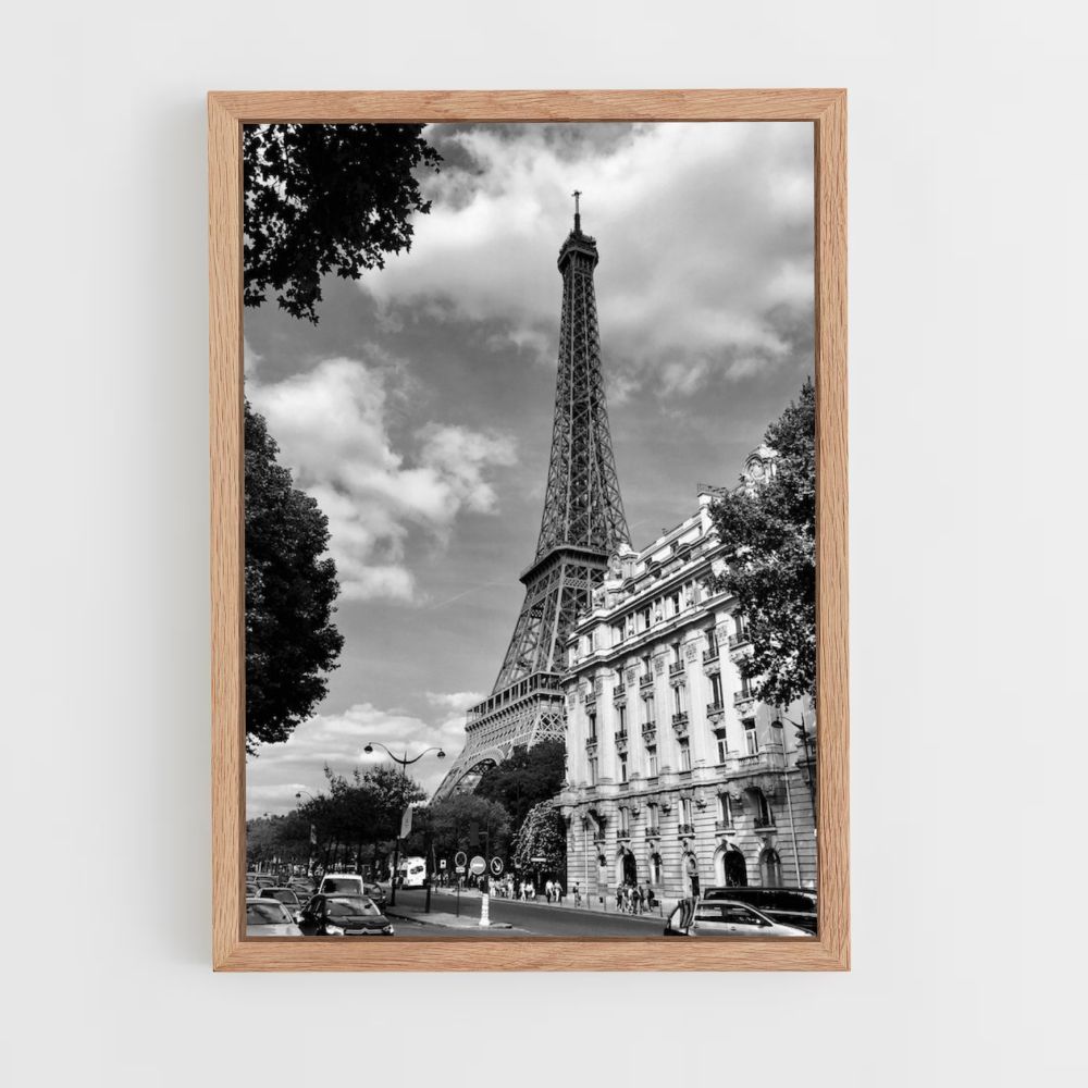 Póster París en blanco y negro