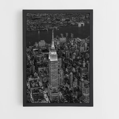 Póster Torre en blanco y negro