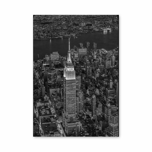 Póster Torre en blanco y negro