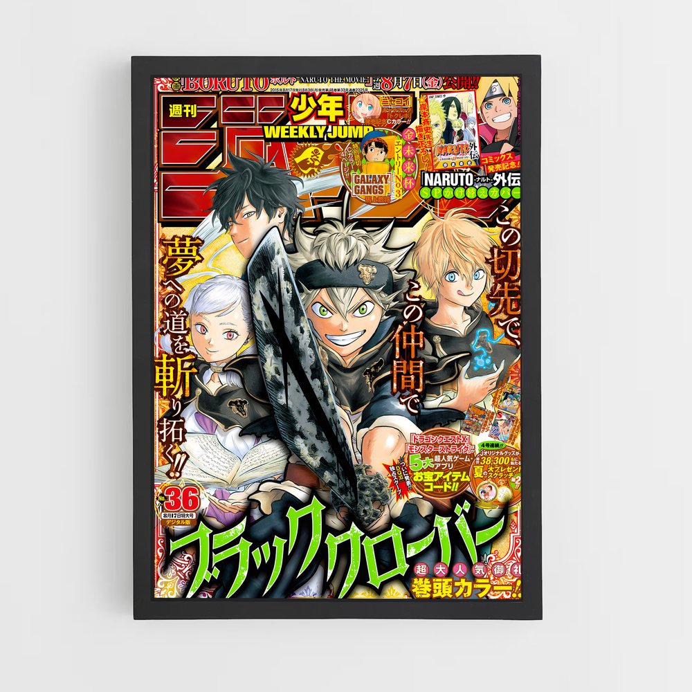 black-clover-12 cadre Noir