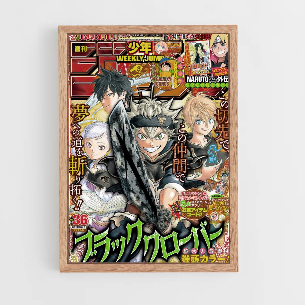 Póster Salto semanal de Black Clover