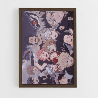 black-clover-13 cadre Bois foncé