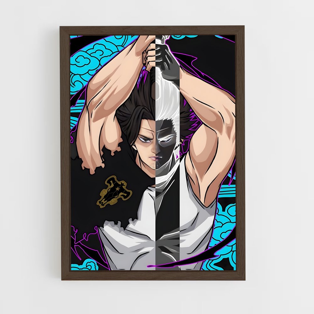 black-clover-21 cadre Bois foncé
