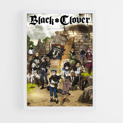 black-clover-3 cadre Blanc