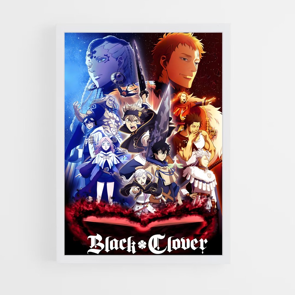 black-clover-4 cadre Blanc
