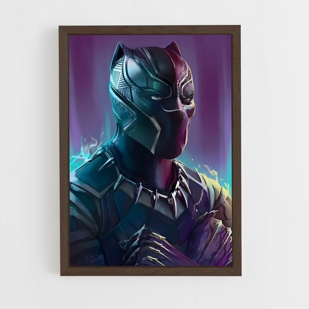 black-panther-3 cadre Bois foncé
