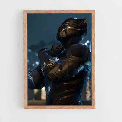 black-panther-8 cadre Bois clair
