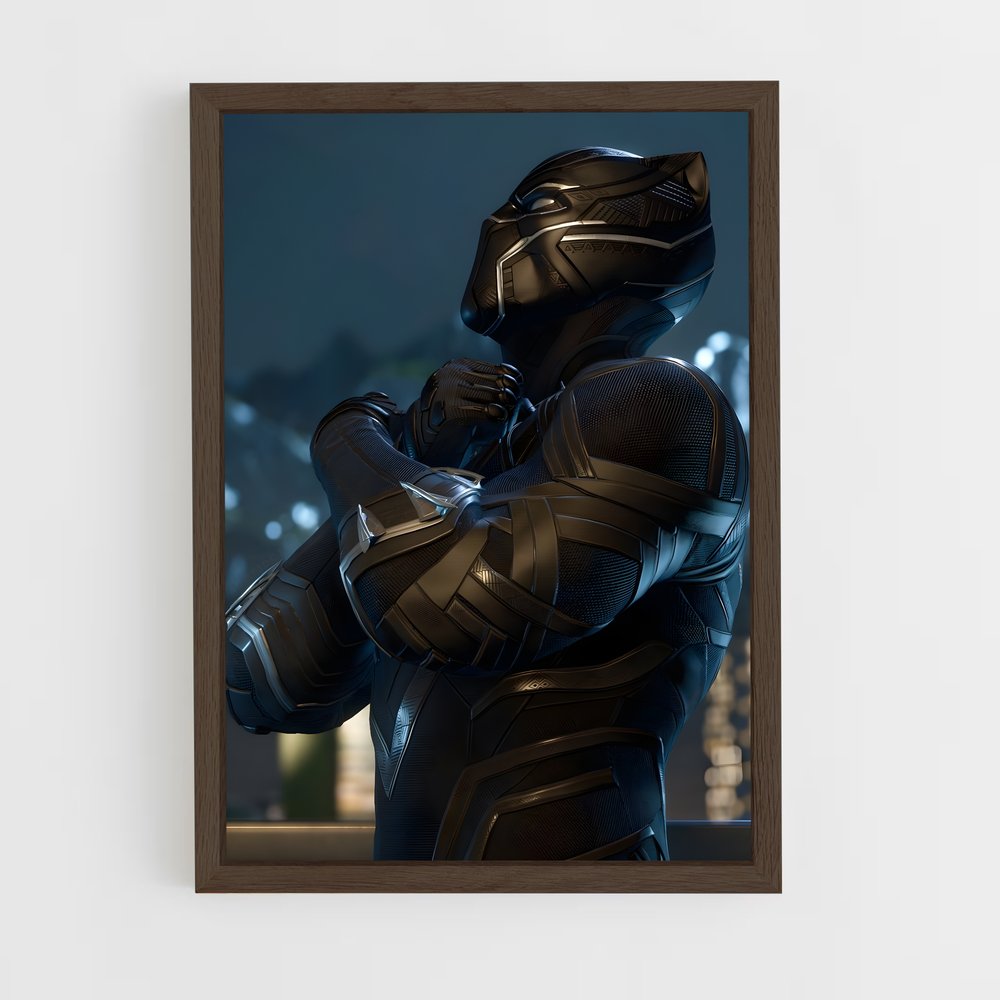black-panther-8 cadre Bois foncé