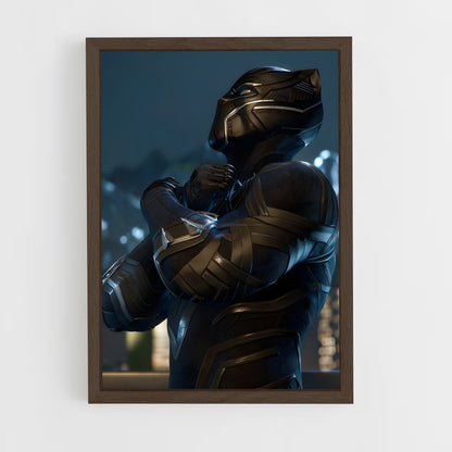 black-panther-8 cadre Bois foncé