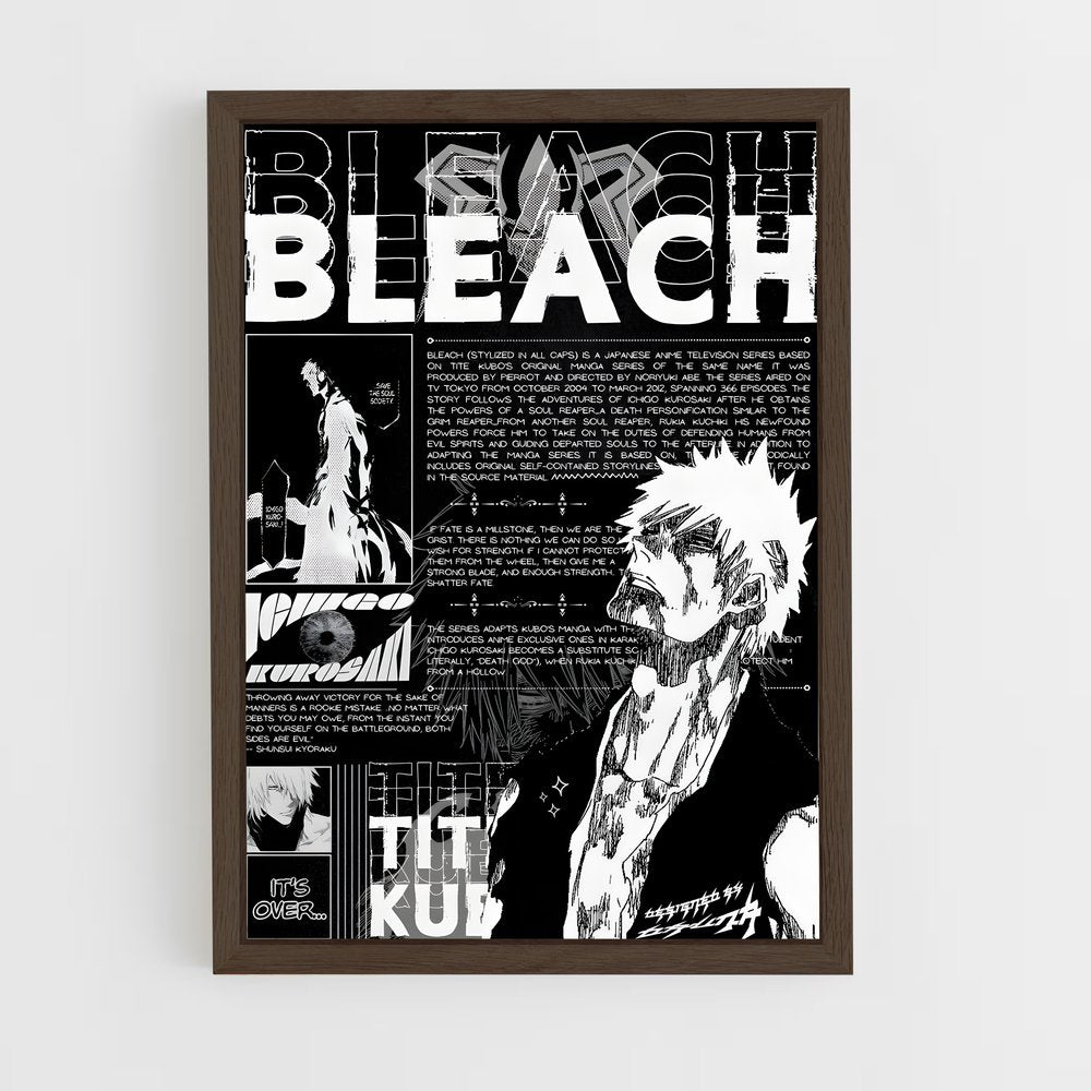 bleach-4 cadre Bois foncé