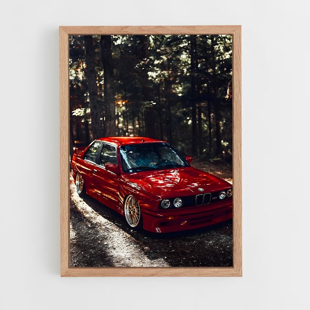 bmw-8 cadre Bois clair