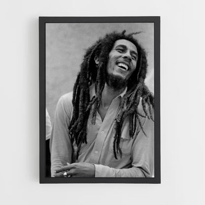 Póster Bob Marley riendo