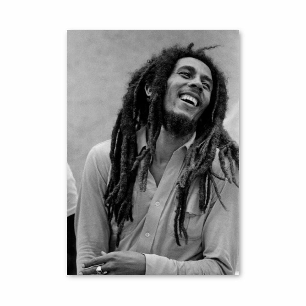 Póster Bob Marley riendo