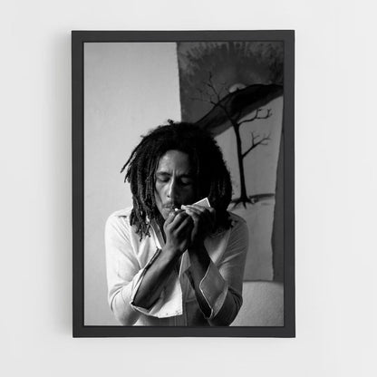 Póster Bob Marley fuma