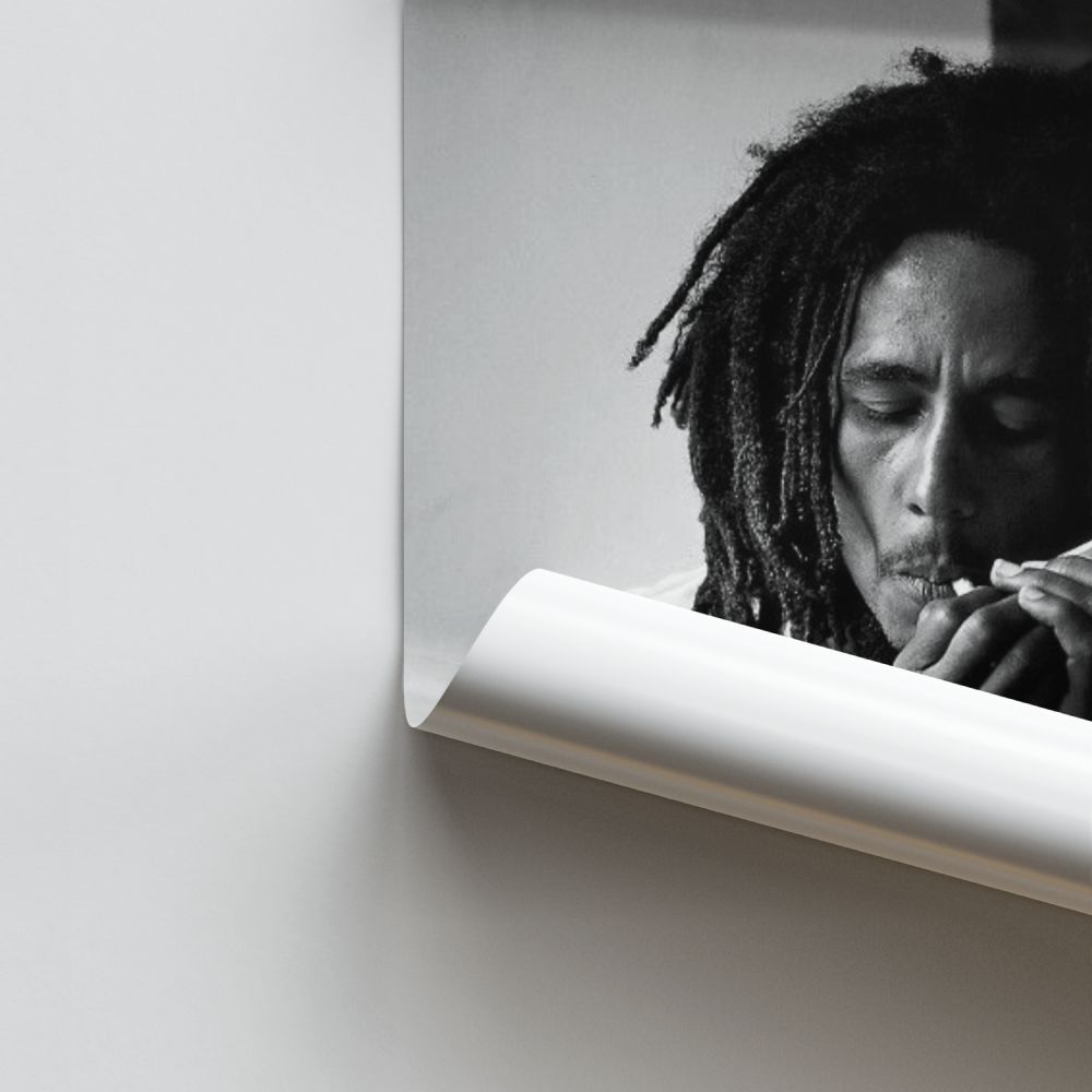 Póster Bob Marley fuma