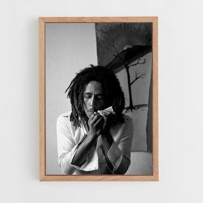 Póster Bob Marley fuma