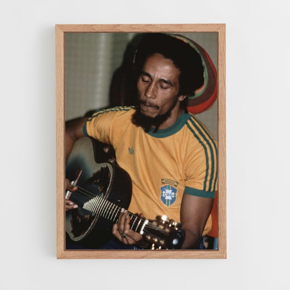 Póster Bob Marley Guitarra