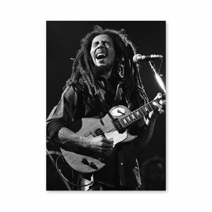 Póster Bob Marley Blanco y Negro