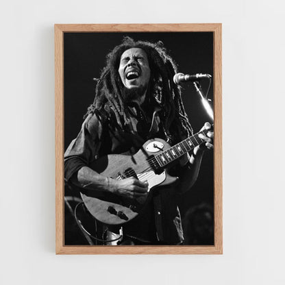 Póster Bob Marley Blanco y Negro